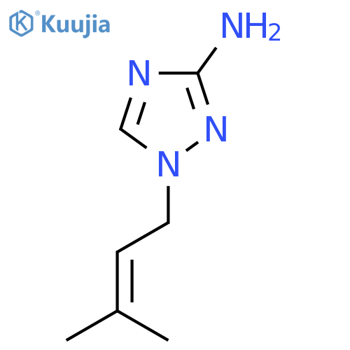 1H-1,2,4-Triazol-3-amine, 1-(3-methyl-2-buten-1-yl)- structure