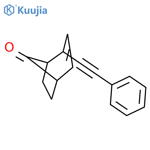Bicyclo[3.2.1]oct-2-en-8-one, 2-(phenylethynyl)- structure