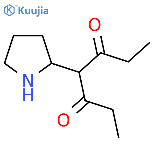 4-(pyrrolidin-2-yl)heptane-3,5-dione structure
