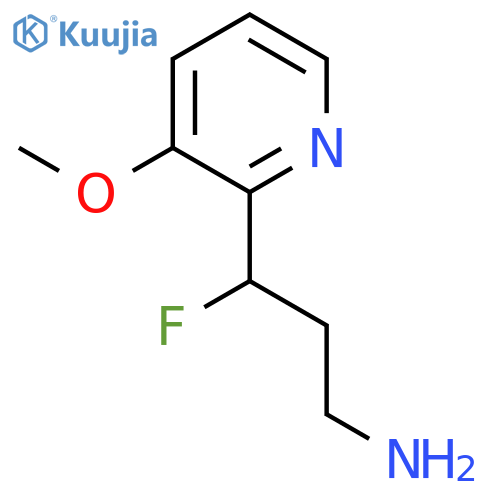 3-fluoro-3-(3-methoxypyridin-2-yl)propan-1-amine structure