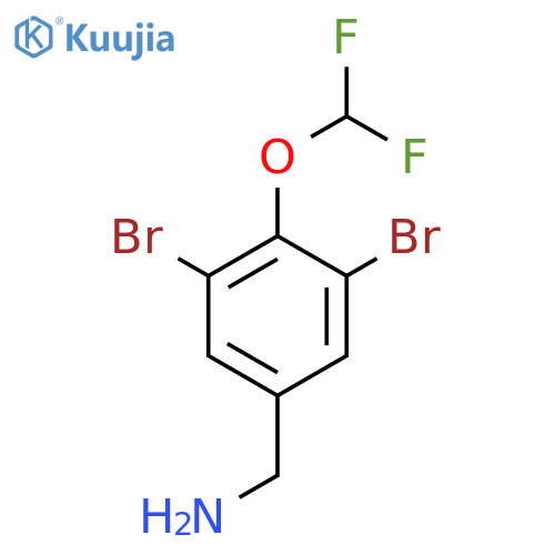 3,5-Dibromo-4-(difluoromethoxy)benzylamine structure