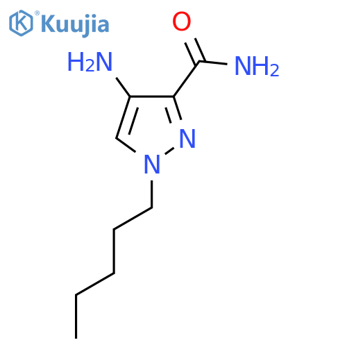 4-amino-1-pentyl-1H-pyrazole-3-carboxamide structure