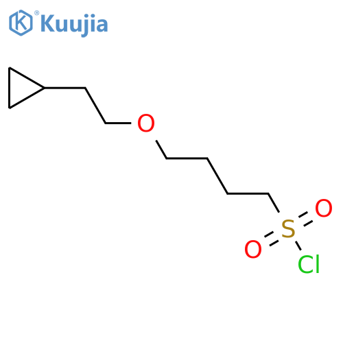 4-(2-cyclopropylethoxy)butane-1-sulfonyl chloride structure