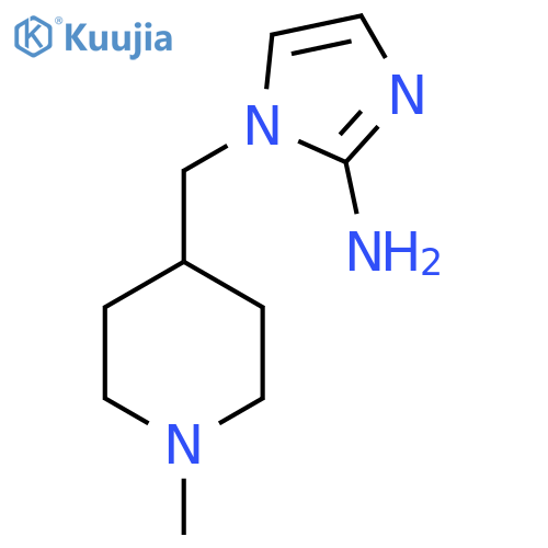 1-(1-methylpiperidin-4-yl)methyl-1H-imidazol-2-amine structure