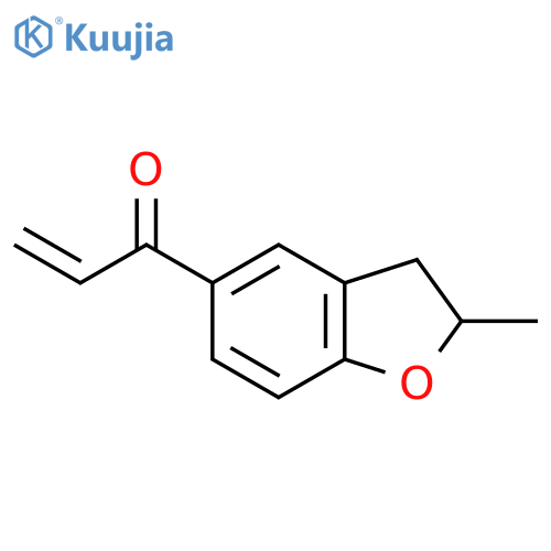 1-(2-methyl-2,3-dihydro-1-benzofuran-5-yl)prop-2-en-1-one structure