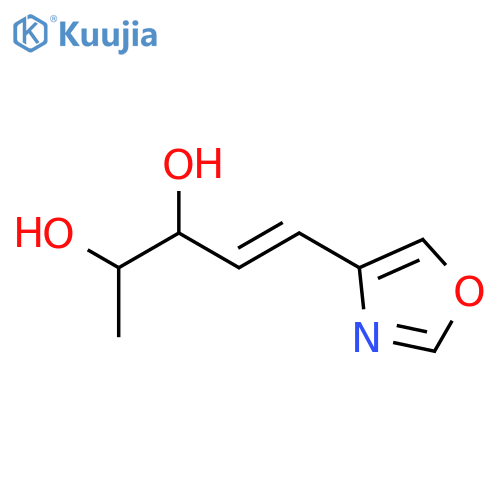 4-Pentene-2,3-diol,5-(4-oxazolyl)- (9CI) structure