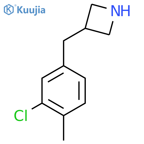 3-(3-chloro-4-methylphenyl)methylazetidine structure