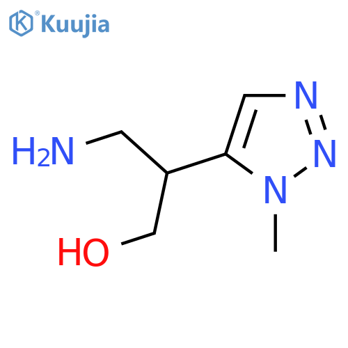 3-amino-2-(1-methyl-1H-1,2,3-triazol-5-yl)propan-1-ol structure