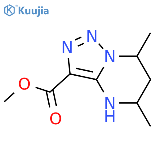 methyl 5,7-dimethyl-4H,5H,6H,7H-1,2,3triazolo1,5-apyrimidine-3-carboxylate structure