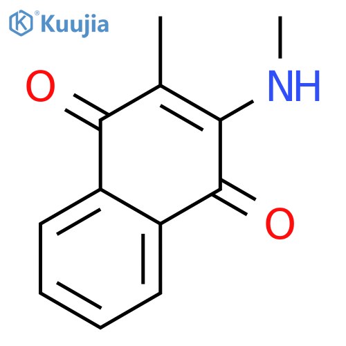1,4-Naphthalenedione, 2-methyl-3-(methylamino)- structure
