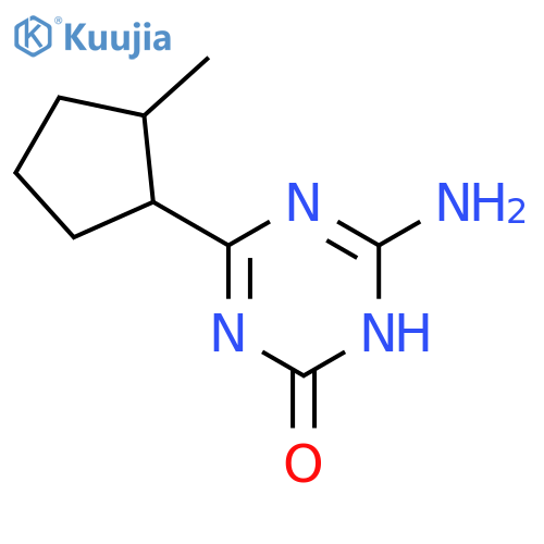 1,3,5-Triazin-2(1H)-one, 6-amino-4-(2-methylcyclopentyl)- structure