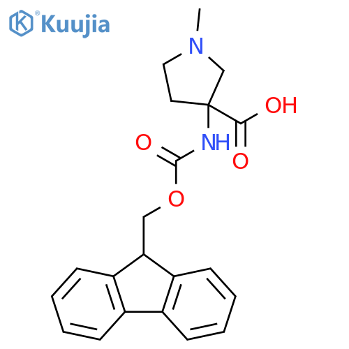 3-Pyrrolidinecarboxylic acid, 3-[[(9H-fluoren-9-ylmethoxy)carbonyl]amino]-1-methyl- structure