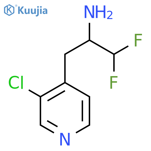 3-(3-chloropyridin-4-yl)-1,1-difluoropropan-2-amine structure