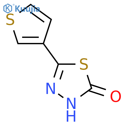 5-(thiophen-3-yl)-2,3-dihydro-1,3,4-thiadiazol-2-one structure