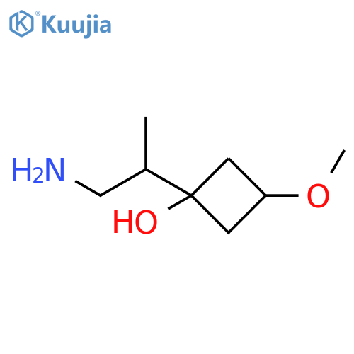 Cyclobutanol, 1-(2-amino-1-methylethyl)-3-methoxy- structure