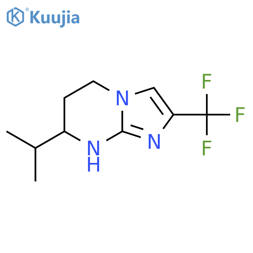 7-(propan-2-yl)-2-(trifluoromethyl)-5H,6H,7H,8H-imidazo1,2-apyrimidine structure