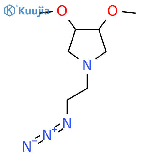 1-(2-Azidoethyl)-3,4-dimethoxypyrrolidine structure