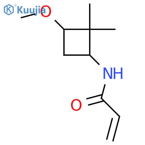 N-(3-Methoxy-2,2-dimethylcyclobutyl)prop-2-enamide structure