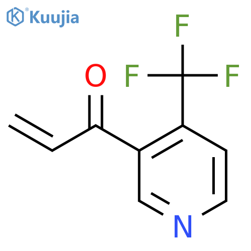 1-4-(trifluoromethyl)pyridin-3-ylprop-2-en-1-one structure