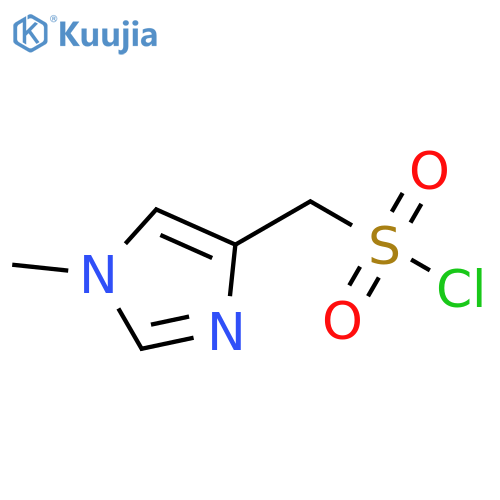 (1-methyl-1H-imidazol-4-yl)methanesulfonyl chloride structure