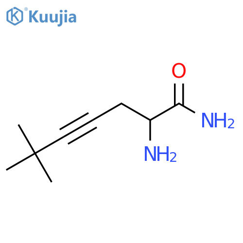 2-Amino-6,6-dimethylhept-4-ynamide structure