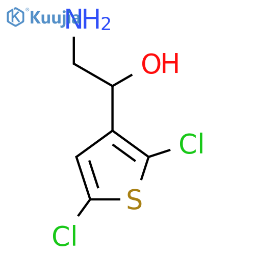 2-Amino-1-(2,5-dichlorothiophen-3-yl)ethan-1-ol structure