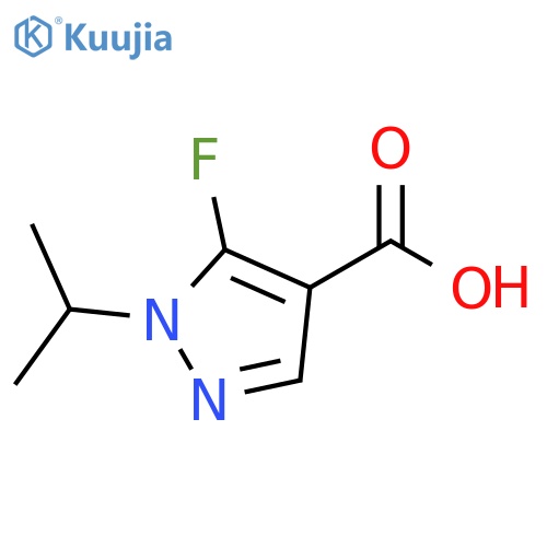 5-fluoro-1-(propan-2-yl)-1H-pyrazole-4-carboxylic acid structure