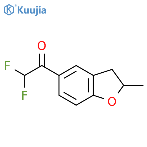 2,2-difluoro-1-(2-methyl-2,3-dihydro-1-benzofuran-5-yl)ethan-1-one structure