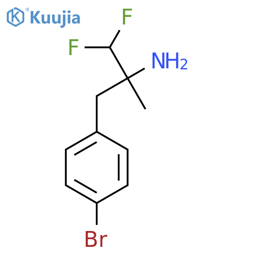 3-(4-bromophenyl)-1,1-difluoro-2-methylpropan-2-amine structure