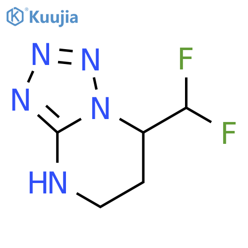 7-(difluoromethyl)-4H,5H,6H,7H-1,2,3,4tetrazolo1,5-apyrimidine structure