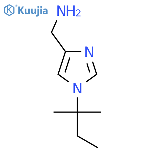 [1-(2-Methylbutan-2-yl)-1h-imidazol-4-yl]methanamine structure