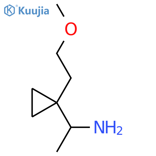 1-1-(2-methoxyethyl)cyclopropylethan-1-amine structure
