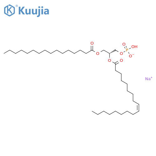 1-PALMITOYL-2-OLEOYL-SN-GLYCERO-3-PHOSPHATE(MONOSODIUM SALT) structure
