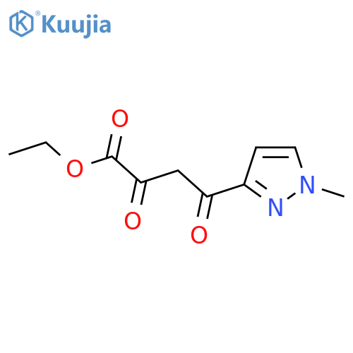 ethyl 4-(1-methyl-1H-pyrazol-3-yl)-2,4-dioxobutanoate structure