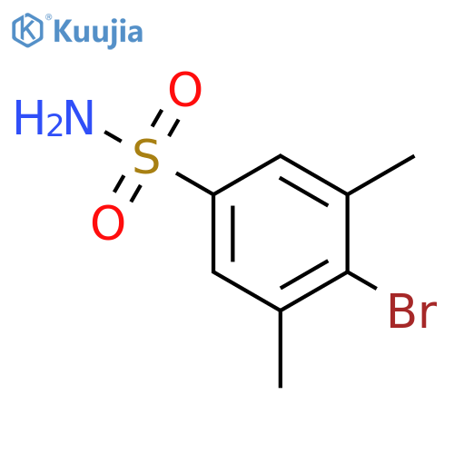 4-bromo-3,5-dimethylbenzene-1-sulfonamide structure