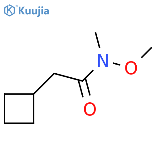 2-Cyclobutyl-n-methoxy-n-methylacetamide structure