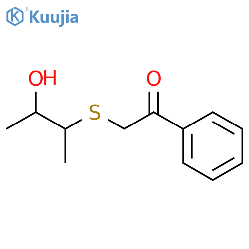 Ethanone, 2-[(2-hydroxy-1-methylpropyl)thio]-1-phenyl- structure