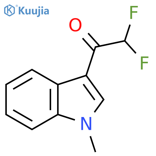 2,2-difluoro-1-(1-methyl-1H-indol-3-yl)ethan-1-one structure