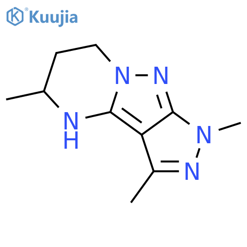 3,5,11-trimethyl-4,5,7,8,12-pentaazatricyclo6.4.0.0,2,6dodeca-1,3,6-triene structure