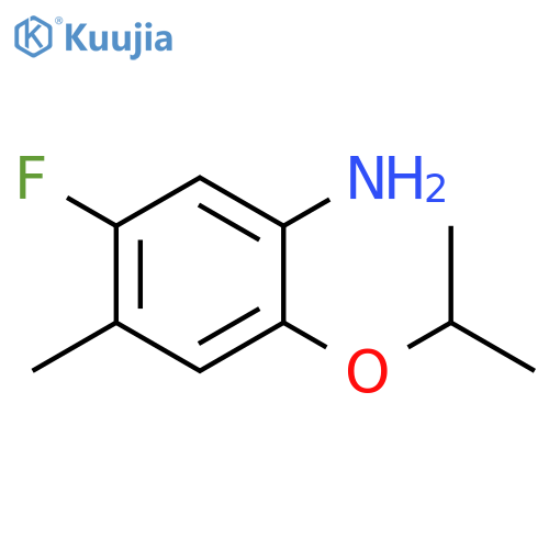 5-Fluoro-4-methyl-2-(propan-2-yloxy)aniline structure