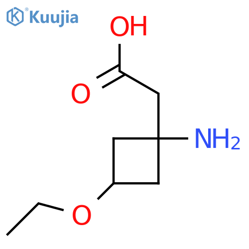 2-(1-amino-3-ethoxycyclobutyl)acetic acid structure