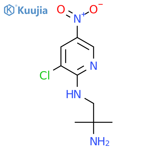 N1-(3-chloro-5-nitropyridin-2-yl)-2-methylpropane-1,2-diamine structure