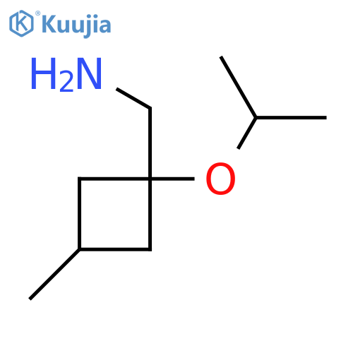 3-methyl-1-(propan-2-yloxy)cyclobutylmethanamine structure