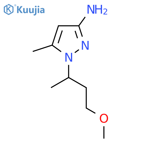 1-(4-methoxybutan-2-yl)-5-methyl-1H-pyrazol-3-amine structure