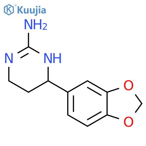 6-(1,3-dioxaindan-5-yl)-1,4,5,6-tetrahydropyrimidin-2-amine structure