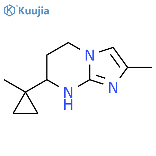 2-methyl-7-(1-methylcyclopropyl)-5H,6H,7H,8H-imidazo1,2-apyrimidine structure