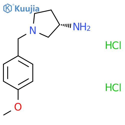 (S)-1-[(4-Methoxyphenyl)methyl]pyrrolidin-3-amine dihydrochloride structure