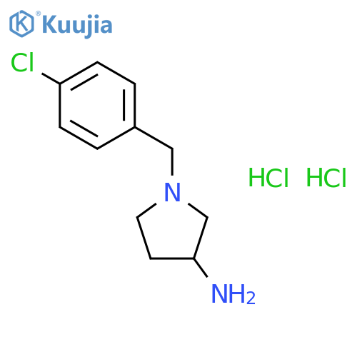 1-(4-chlorophenyl)methylpyrrolidin-3-amine dihydrochloride structure