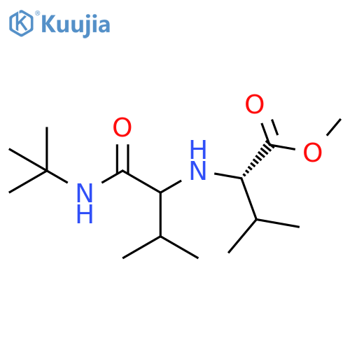 L-Valine, N-[1-[[(1,1-dimethylethyl)amino]carbonyl]-2-methylpropyl]-, methyl ester, (S)- (9CI) structure
