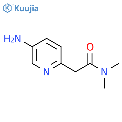 2-(5-aminopyridin-2-yl)-N,N-dimethylacetamide structure
